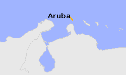 Notruf und Auslandsvertretungen für Aruba (überseeischer autonomer Teil des Königreichs der Niederlande)