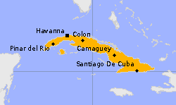 Notruf und Auslandsvertretungen für die Republik Kuba