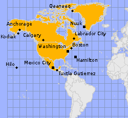 Länder in Nordamerika