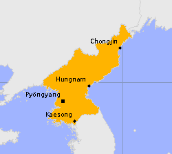 Notruf und Auslandsvertretungen für die Demokratische Volksrepublik Korea (Nordkorea)