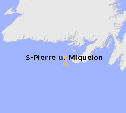 Notruf und Auslandsvertretungen für die Gebietskörperschaft Saint-Pierre und Miquelon (Überseegebiet der Republik Frankreich)
