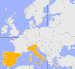 Länder in Südeuropa