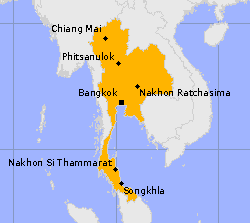 Notruf und Auslandsvertretungen für das Königreich Thailand
