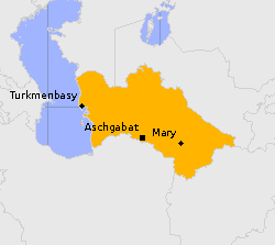 Notruf und Auslandsvertretungen für Turkmenistan